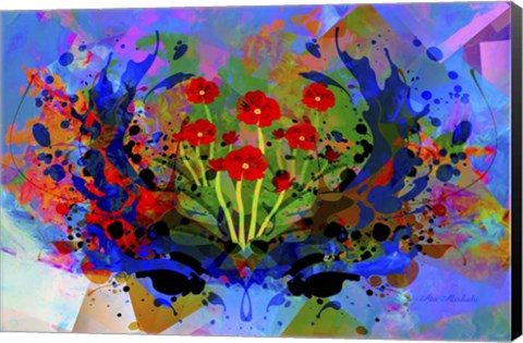 Framed Color Explosion 7 Print