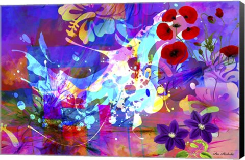 Framed Color Explosion 8 Print