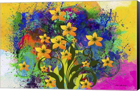 Framed Color Explosion 9 Print