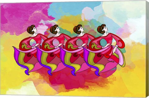 Framed Group Dance Print