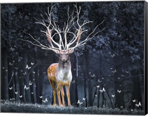 Framed Magical Deer Print