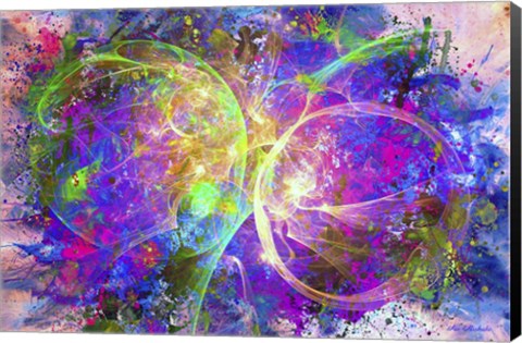 Framed Color Explosion 11 Print