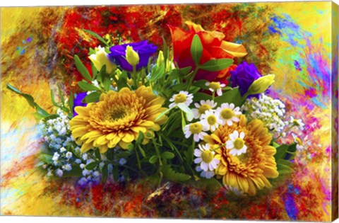 Framed Sarah Flowers Print