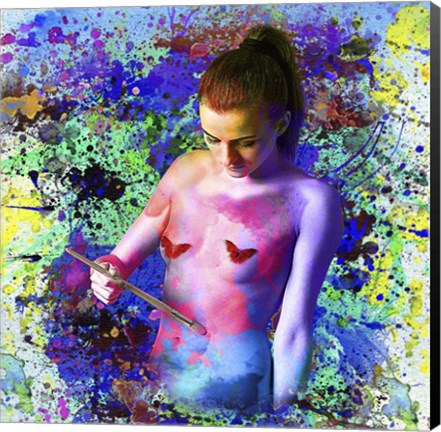 Framed Color Bath Print