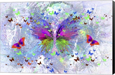 Framed Color Explosion 21 Print