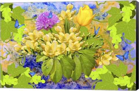 Framed Flower Design 30 Print