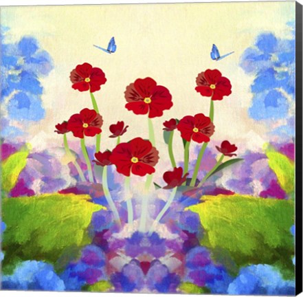 Framed Flower Design 31 Print