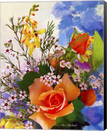 Framed Flower Design N6 Print