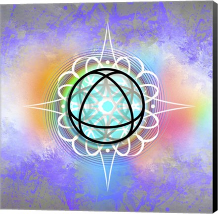 Framed Colors Globe Print