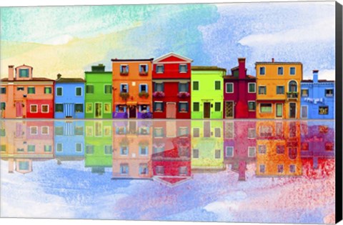 Framed Color Town 8A Print