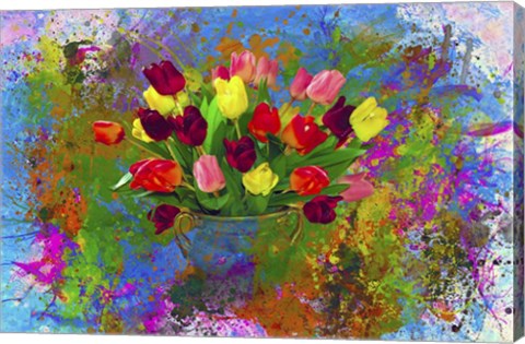 Framed Flower Design 8H Print