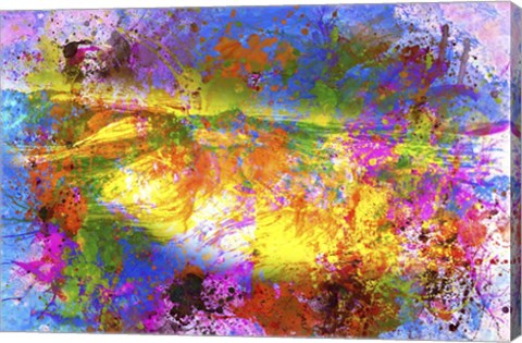 Framed Sea Of Colors Print