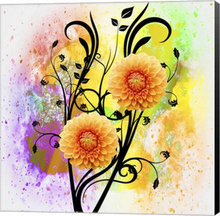 Framed Flower Design M9 Print