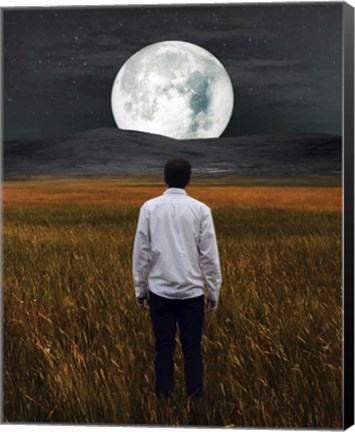 Framed Moon And Me Print