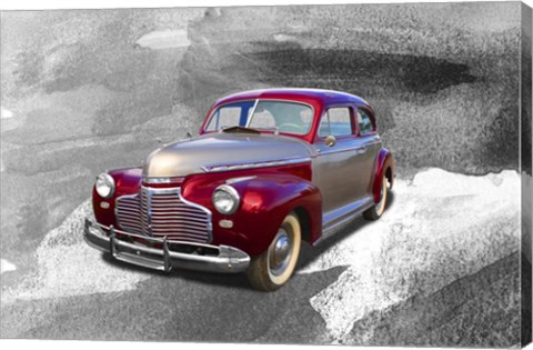 Framed Red Car3 Print