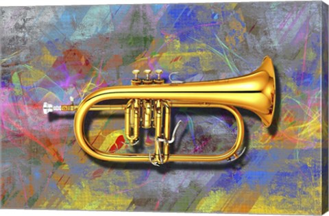 Framed Trumpet Print
