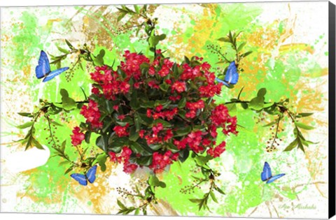 Framed Flower Design M7A Print