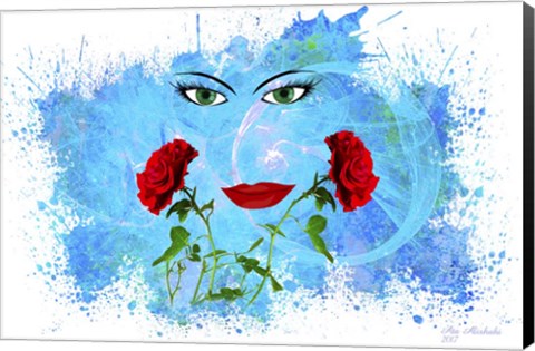 Framed Love and rose Print