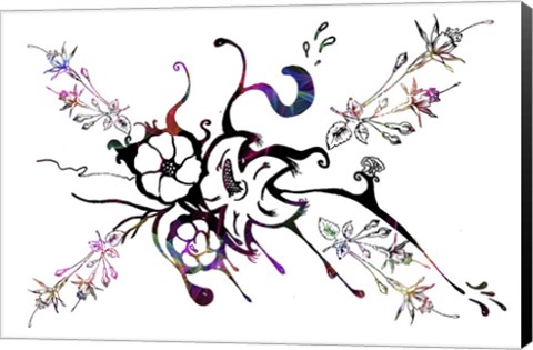 Framed Flower Design K5 Print