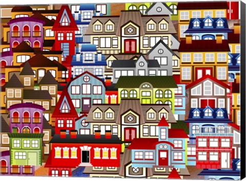 Framed Color City 1A Print