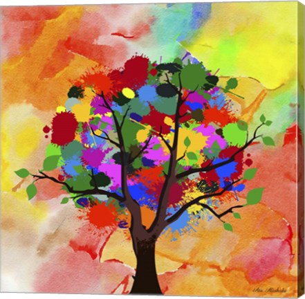 Framed Color Tree SEP Print