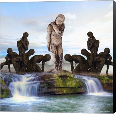 Framed Mother Nature and People Print