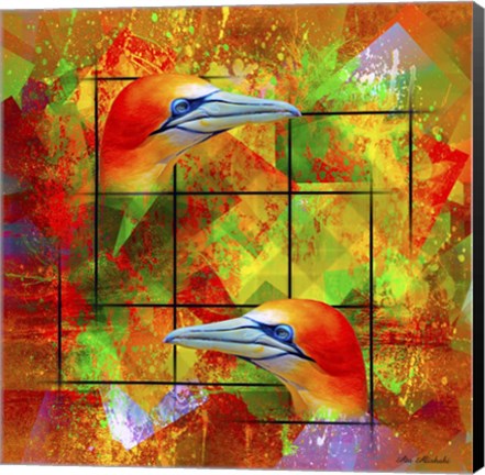 Framed Twin Bird SEP Print