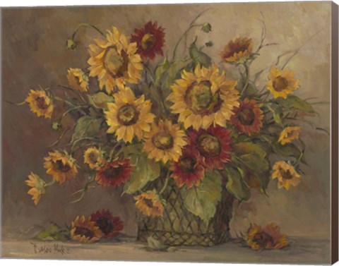 Framed Sunflower Bouquet Print