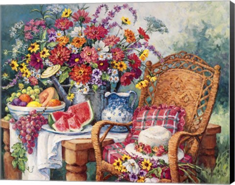 Framed Summers Picnic Print