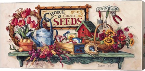 Framed Choice Flower Seeds Print
