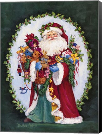 Framed Jolly Saint Nick Print