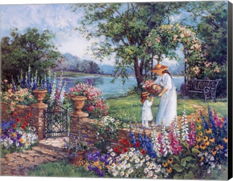 Framed Lakeside Morning Print