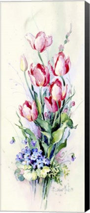 Framed Pink Tulips Print