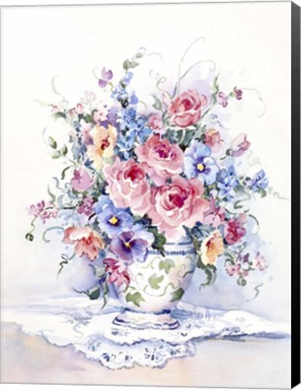 Framed Spring Bouquet II Print