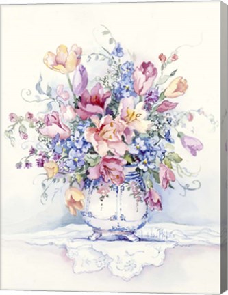 Framed Spring Bouquet III Print