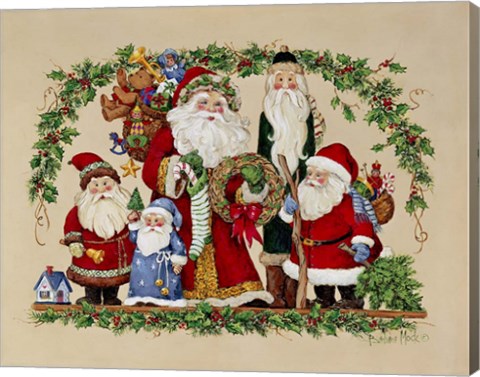 Framed Santa Collection Print