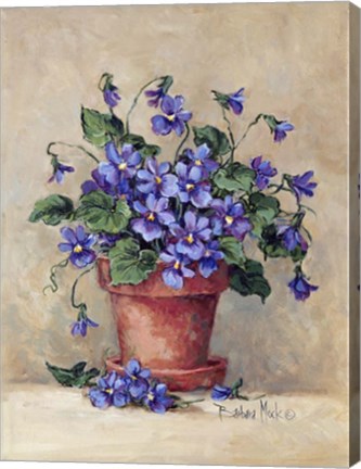 Framed Viola Pot Print