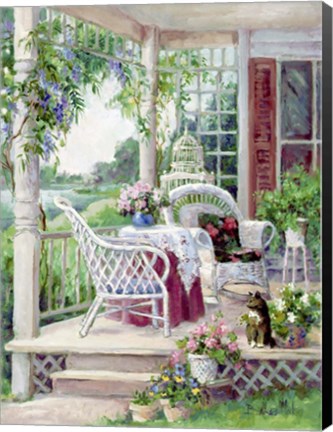 Framed Afternoon on the Veranda Print