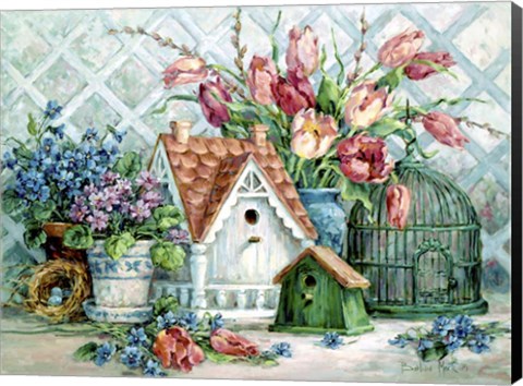 Framed Quaint Little Neighborhood Print