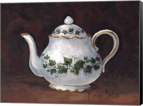 Framed Ivy Teapot Print