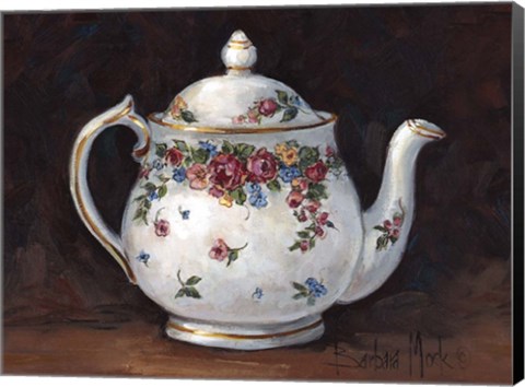 Framed Mixed Blossom Teapot Print