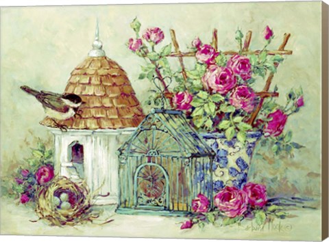 Framed Birdhouse Collection II Print