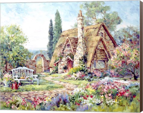 Framed Secluded Garden Print