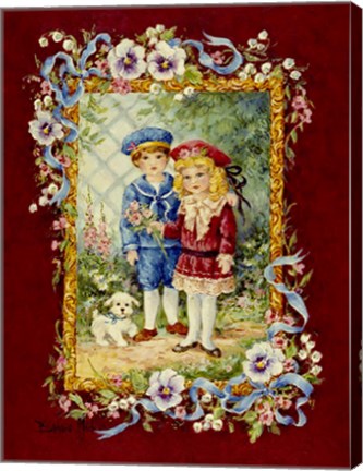 Framed Victorian Children Print