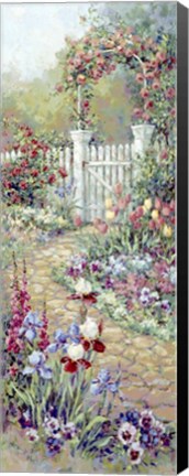 Framed Rose Trellis Print