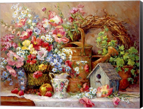 Framed Garden Medley Print