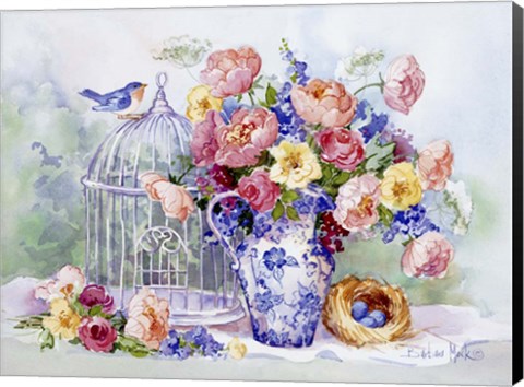 Framed Blue Bird Sonata Print