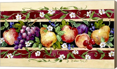 Framed Fruit Border Print