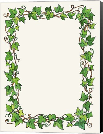 Framed Ivy Border Print