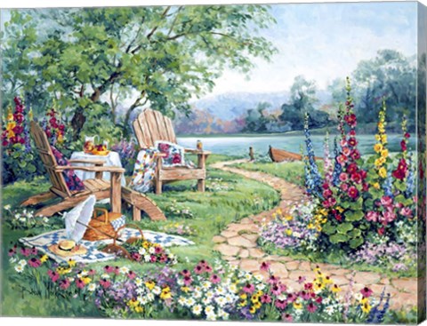 Framed Lakeside Afternoon Print